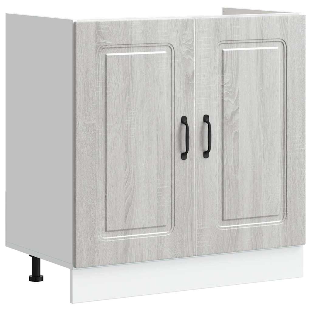 Küchenschrank Kalmar Weiß 80 x 46 x 81.5 cm Holzwerkstoff
