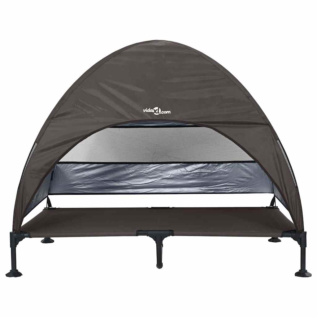 Hochgelegtes Hundebett Hellgrau 127 x 81 x 108 cm