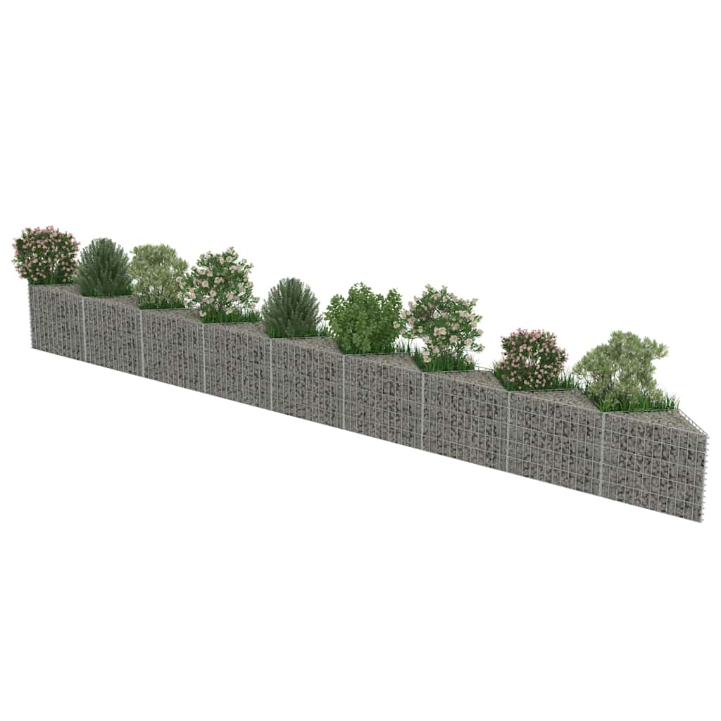 Gabionenwand Verzinkter Stahl 450×30×100 cm