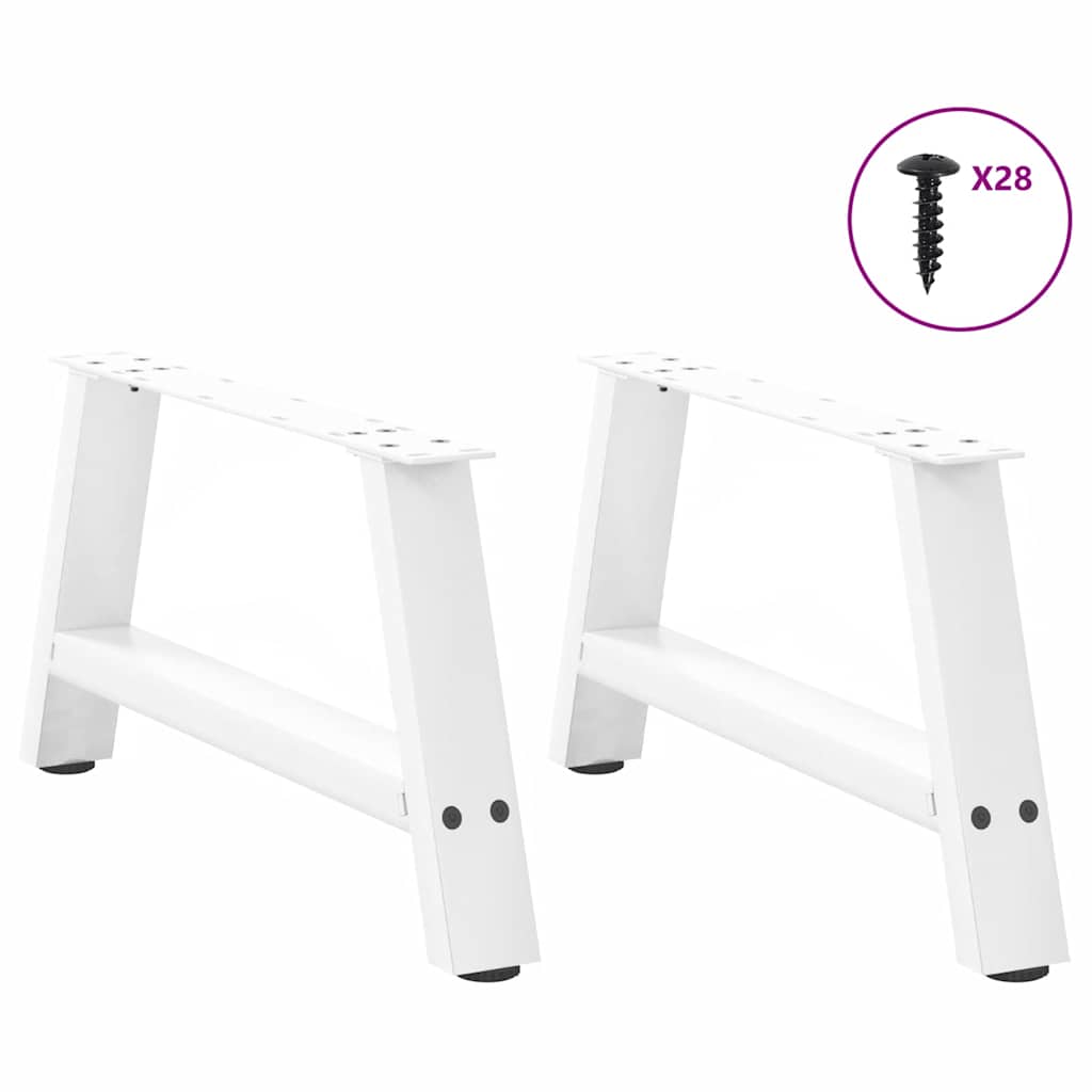Couchtischbeine A-Form 2 Stk. 30x(30-31) cm Stahl