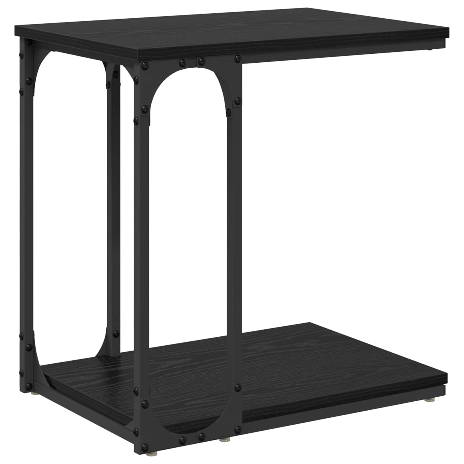 Beistelltisch Schwarz 50x35x52 cm Holzwerkstoff
