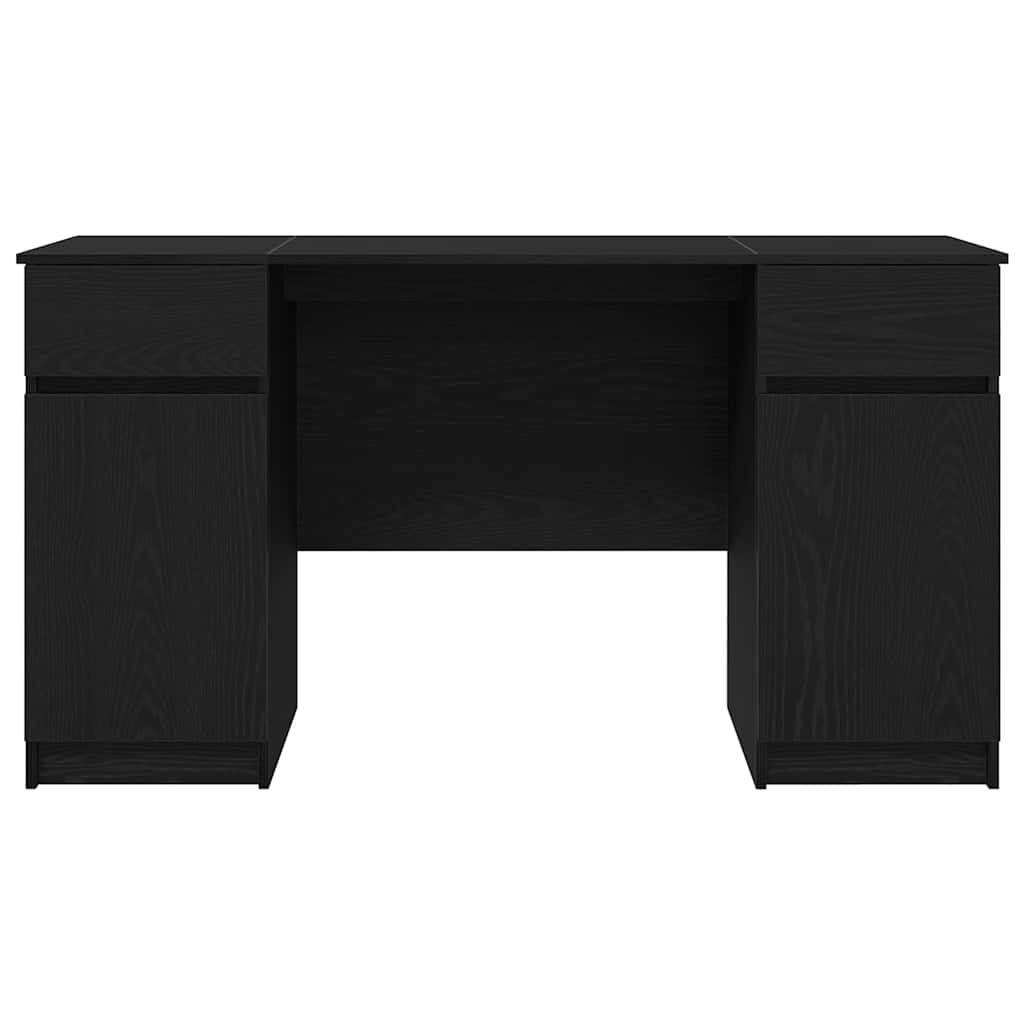 Schreibtisch mit Schubladen Weiß 140 x 49 x 76 cm Holzwerkstoff