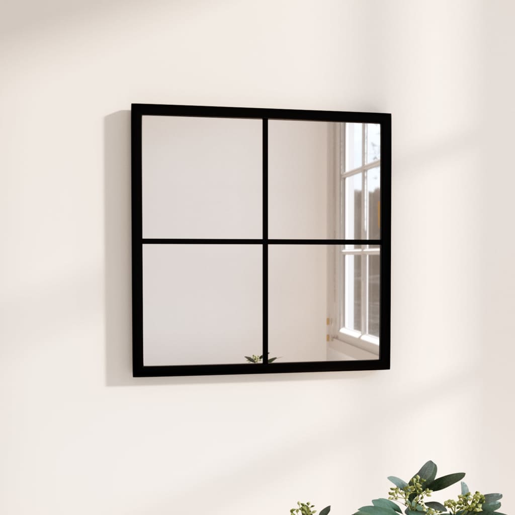 Wandspiegel Schwarz 60x40 cm Metall