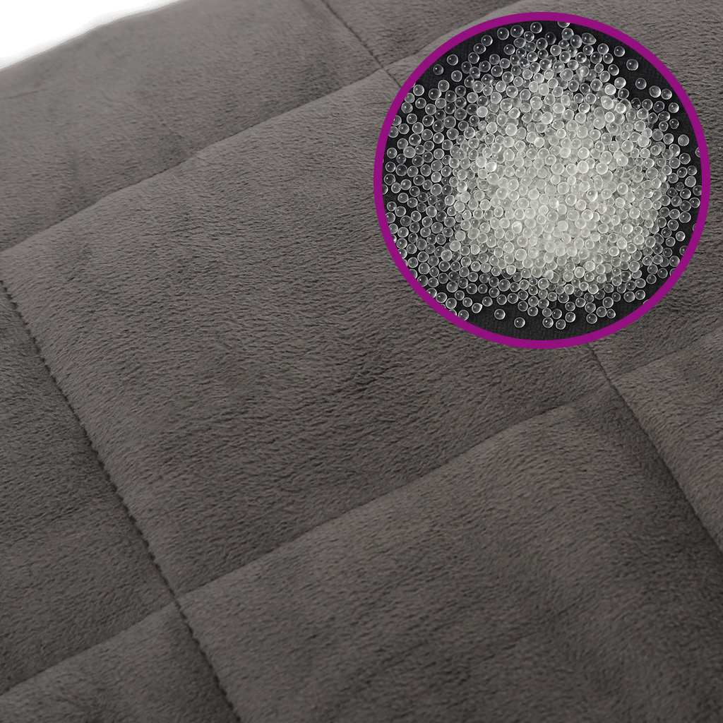 Gewichtsdecke Grau 122x183 cm 5 kg Stoff