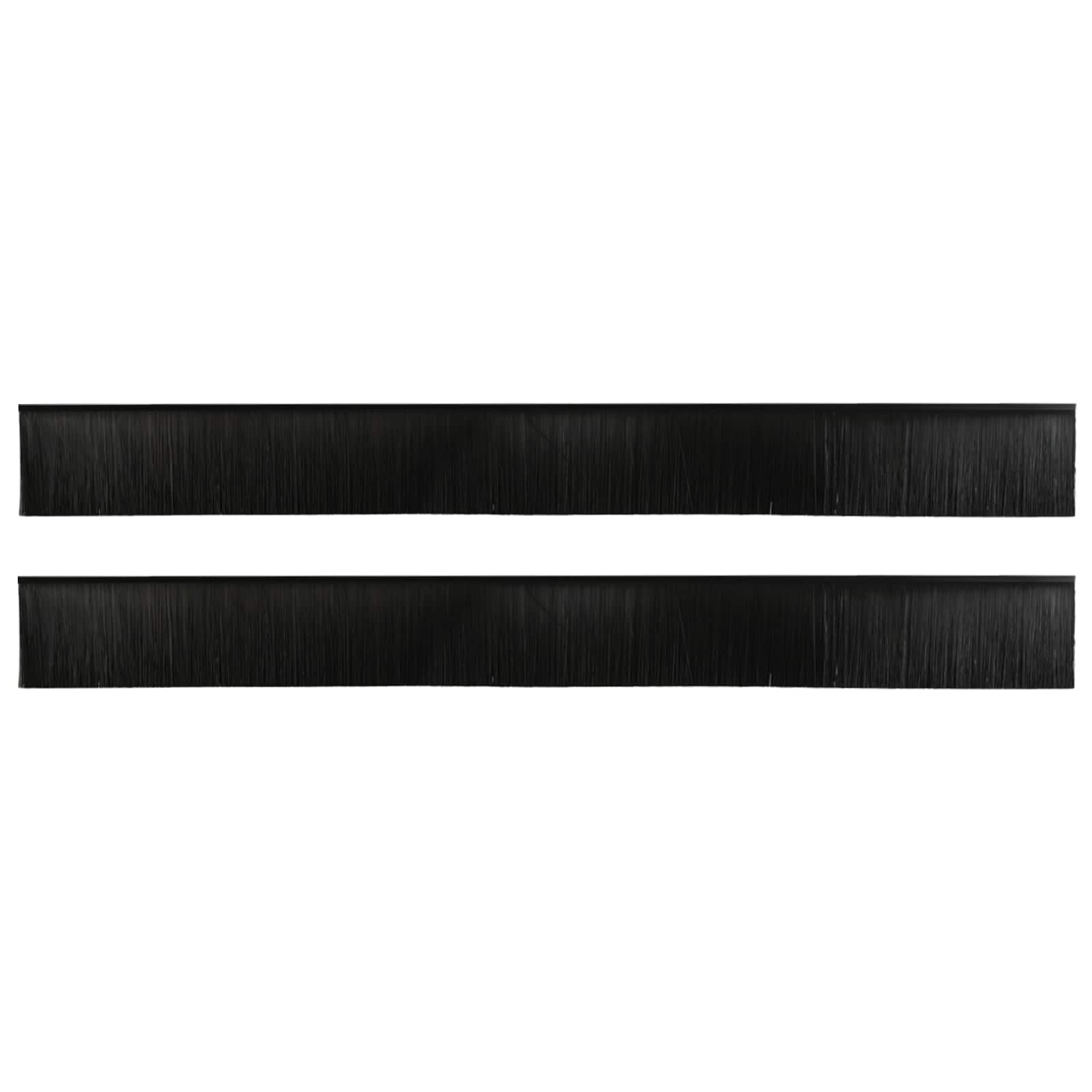 Selbstklebende Türbürstendichtungen 2 pcs Braun 100 cm