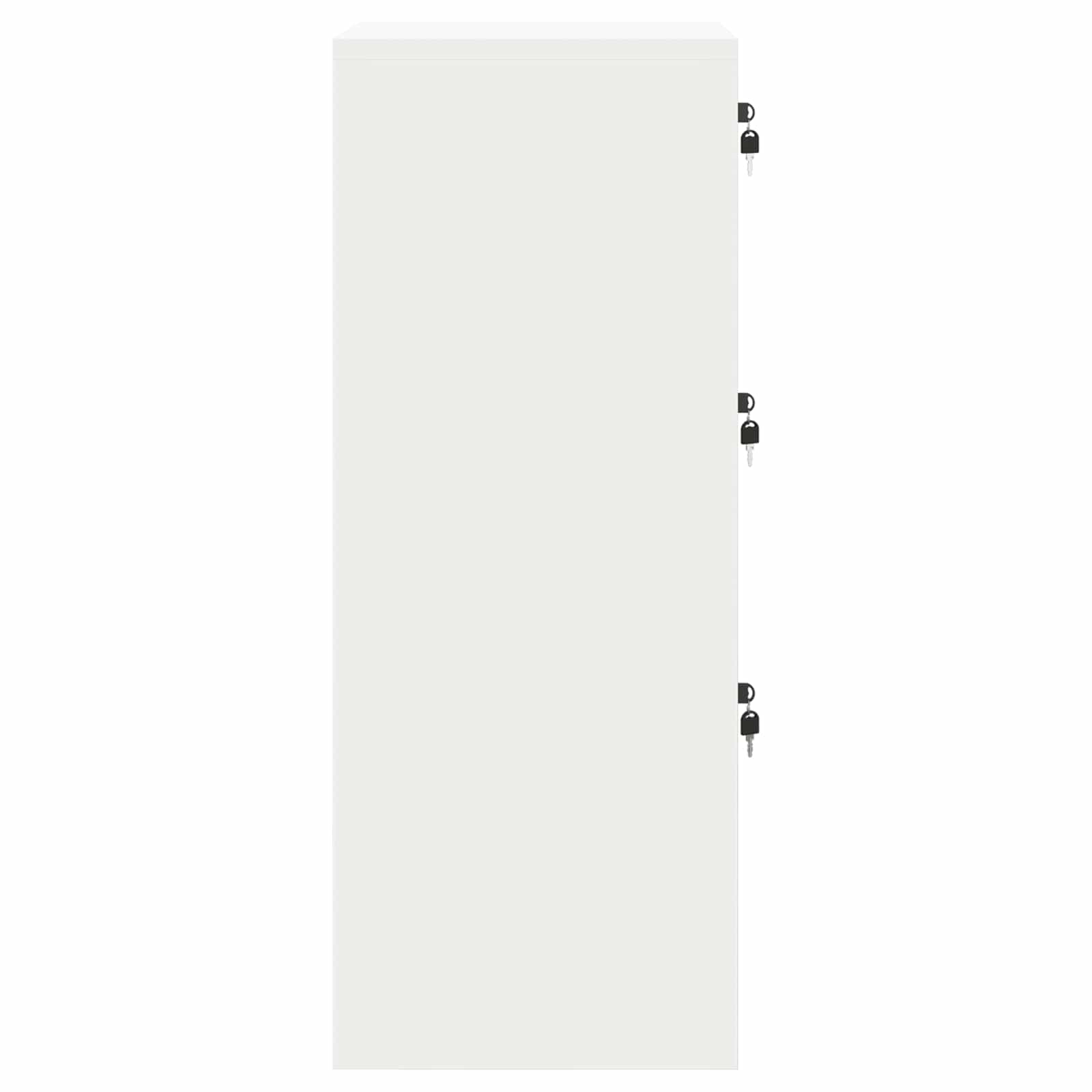 Aktenschrank 2 pcs Schwarz 44 x 50 x 139 cm Kaltgewalzter Stahl