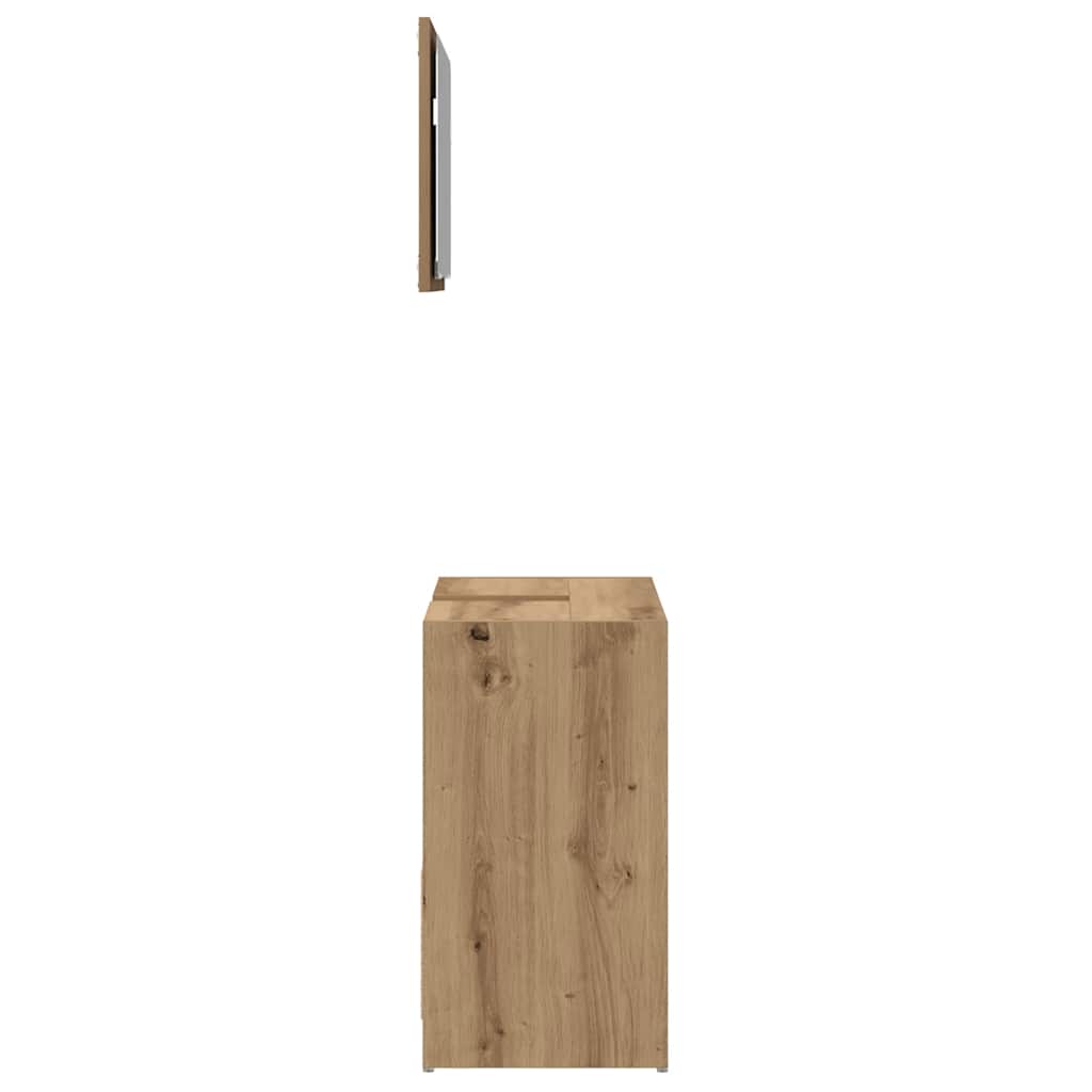 Badmöbel-Set Weiß Holzwerkstoff