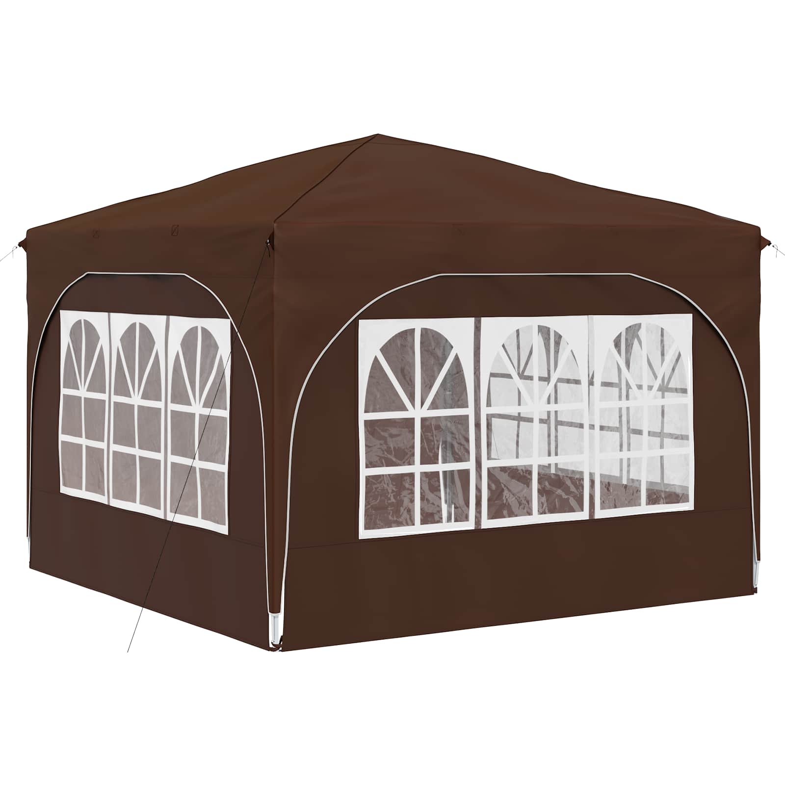 Pop-up Partyzelt 290 x 290 x 245 cm Creme