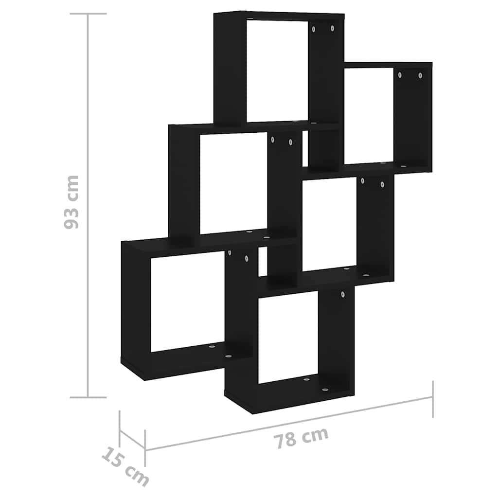 Würfelregal Weiß 78x15x93 cm Holzwerkstoff