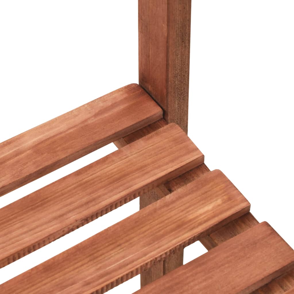 3-Tier Pflanzenständer Zedernholz 48x45x40 cm