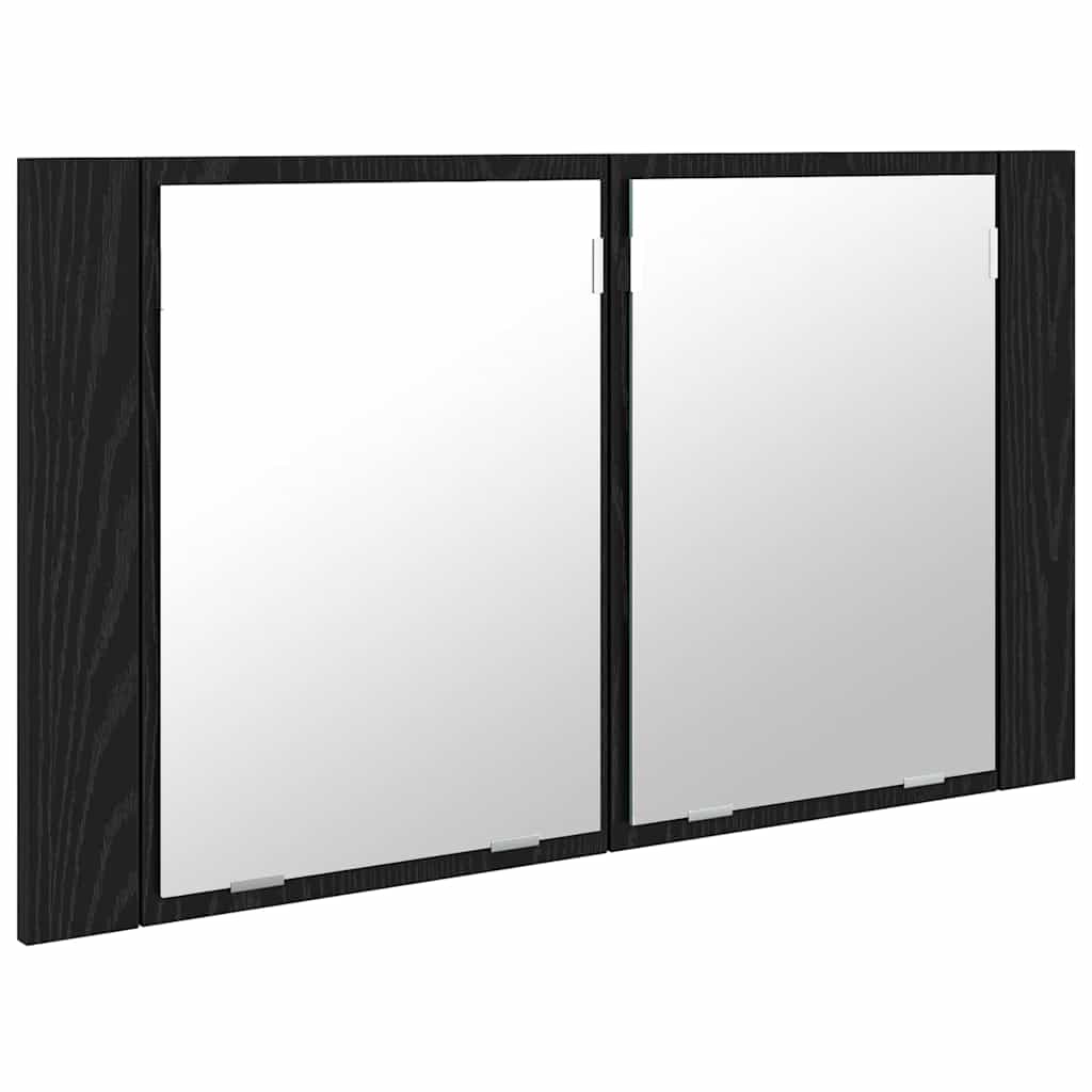 LED-Bad-Spiegelschrank Weiß 80x12x45 cm Acryl
