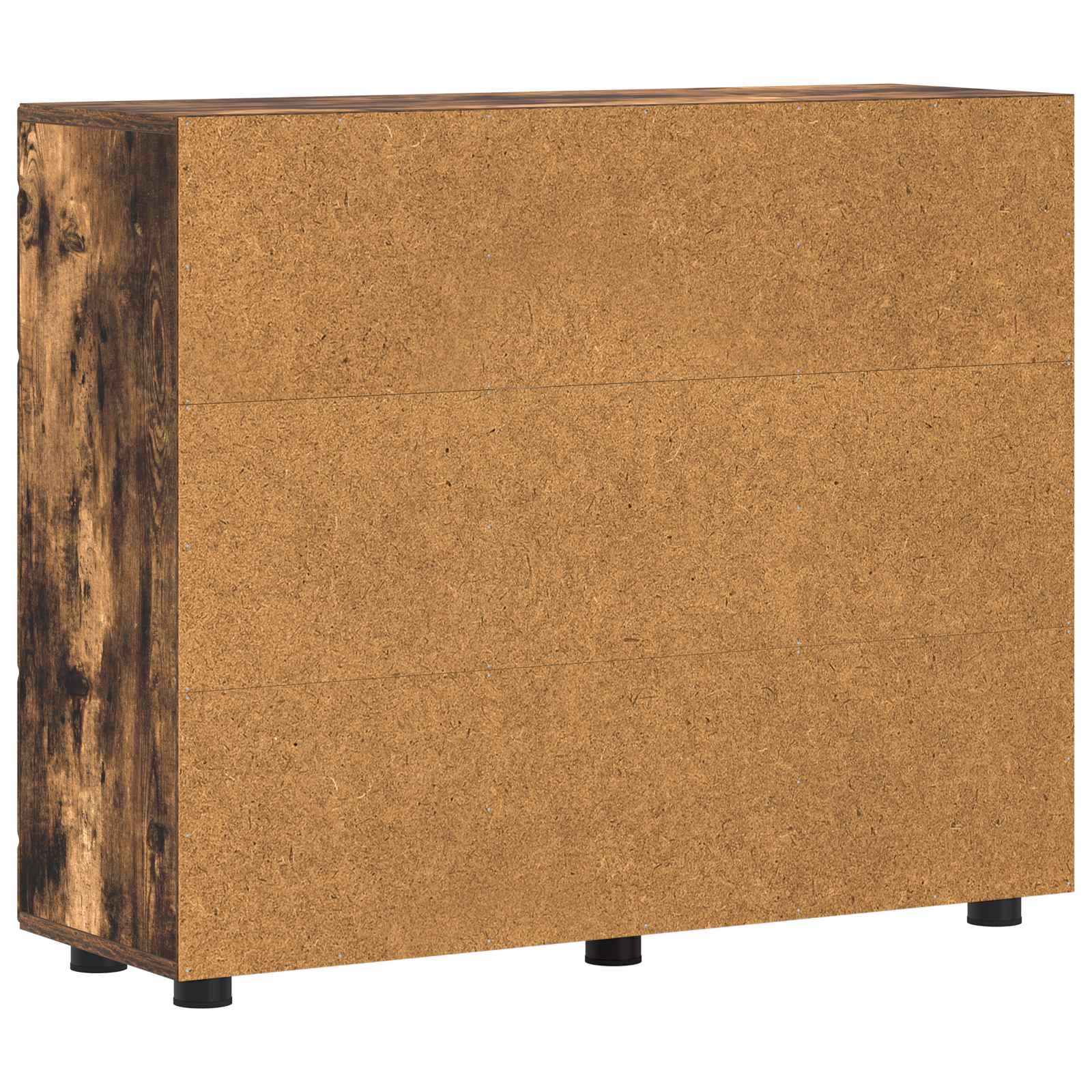 Highboard mit Regal FLORIN Weiß 60 x 35 x 182 cm Holzwerkstoff
