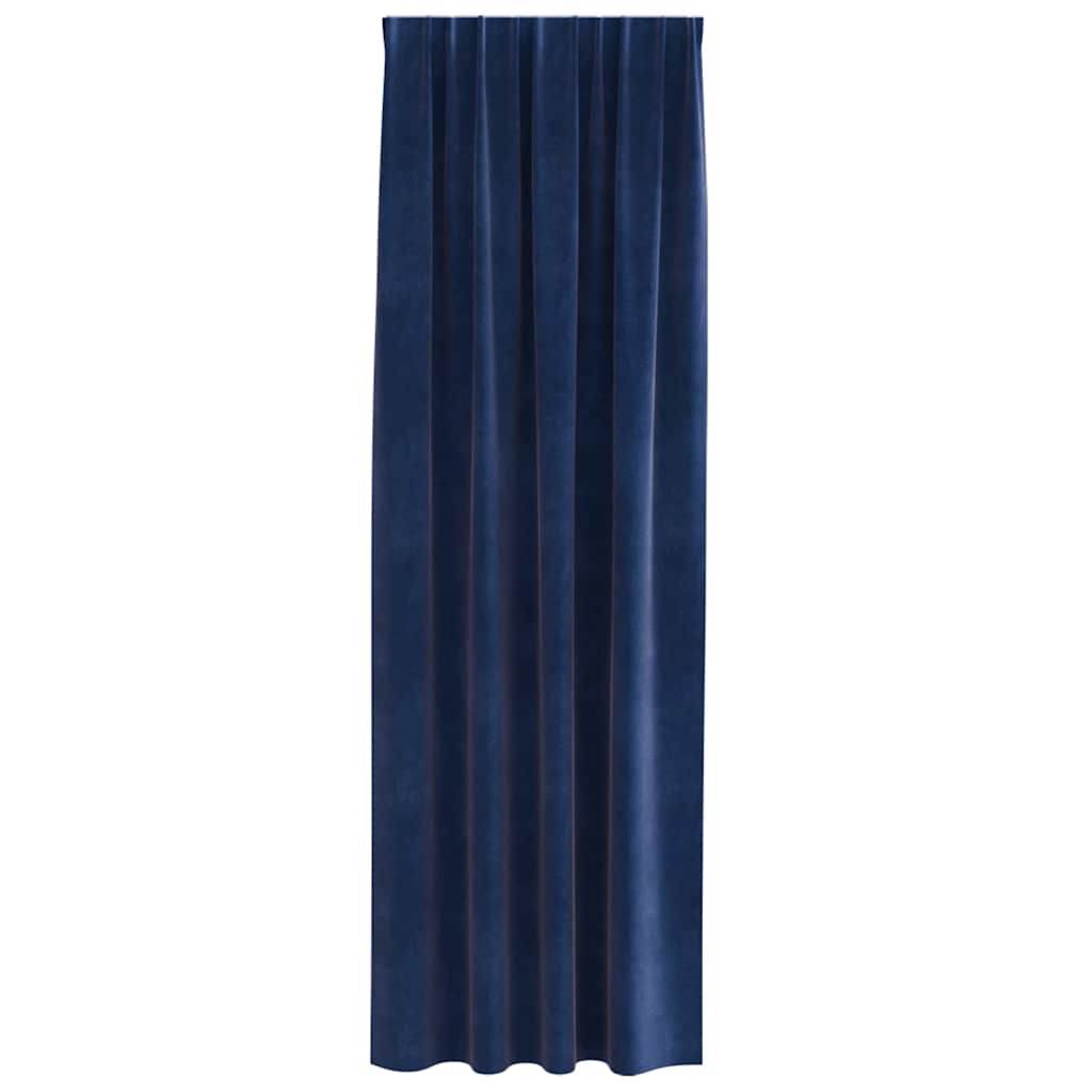 Verdunkelungsvorhänge 2 pcs Schwarz 140 x 140 cm Samt