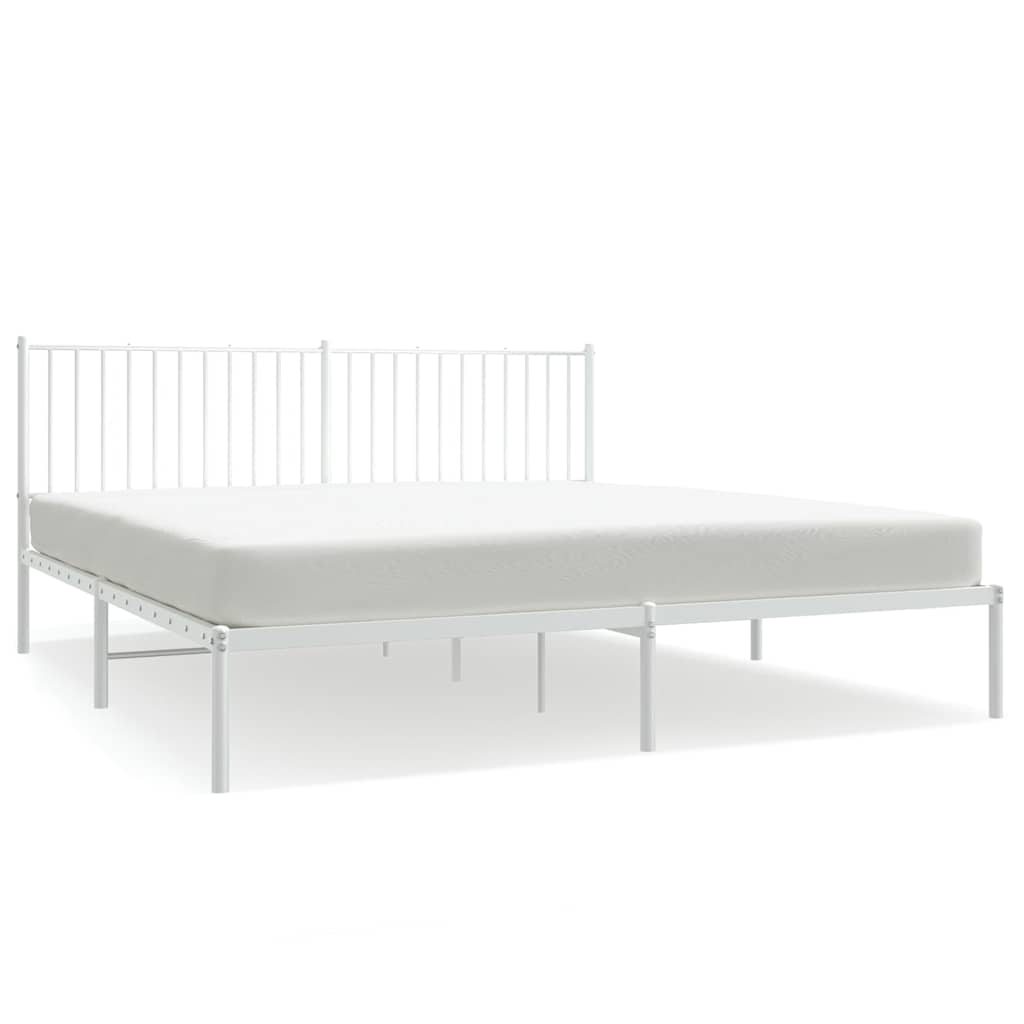 Bettgestell Metall Schwarz 75x190 cm