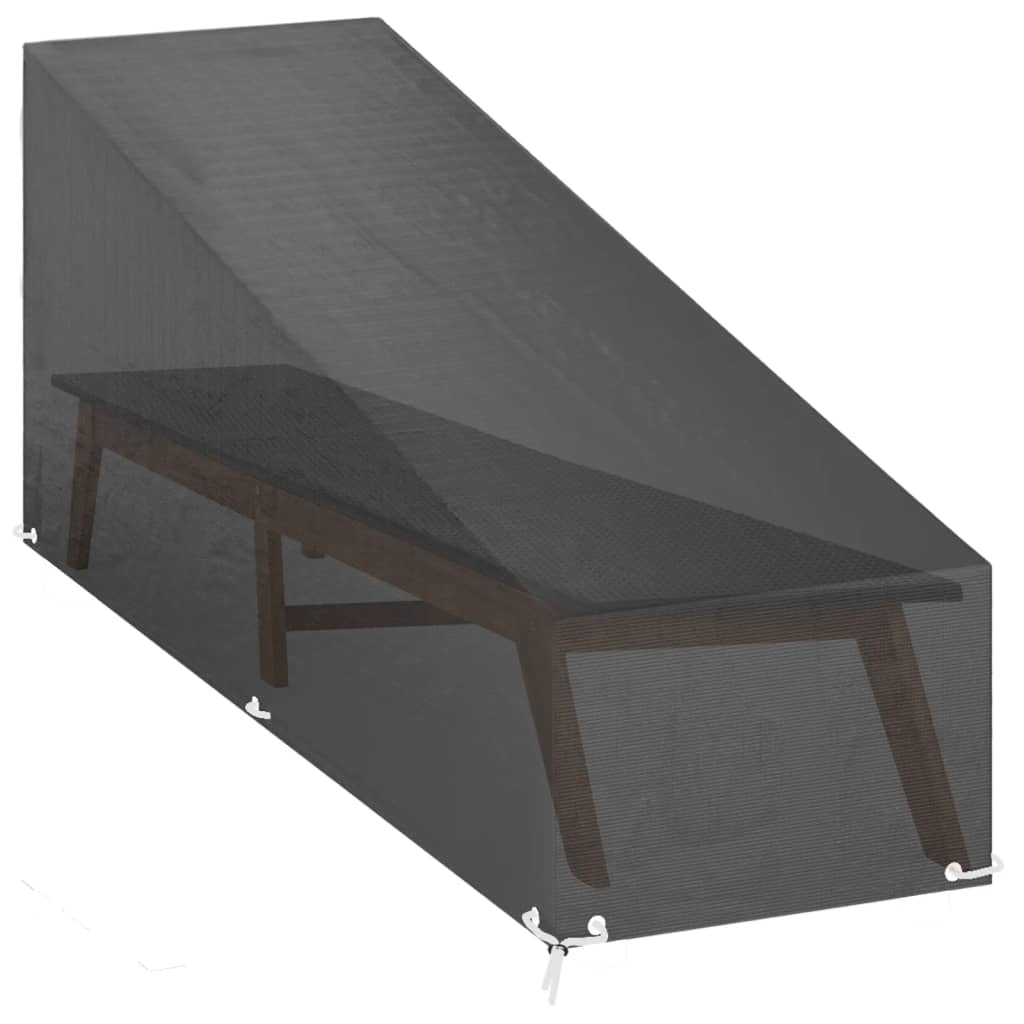 Abdeckungen für Sonnenliegen 2 Stk. 12 Ösen 205x75x40 cm