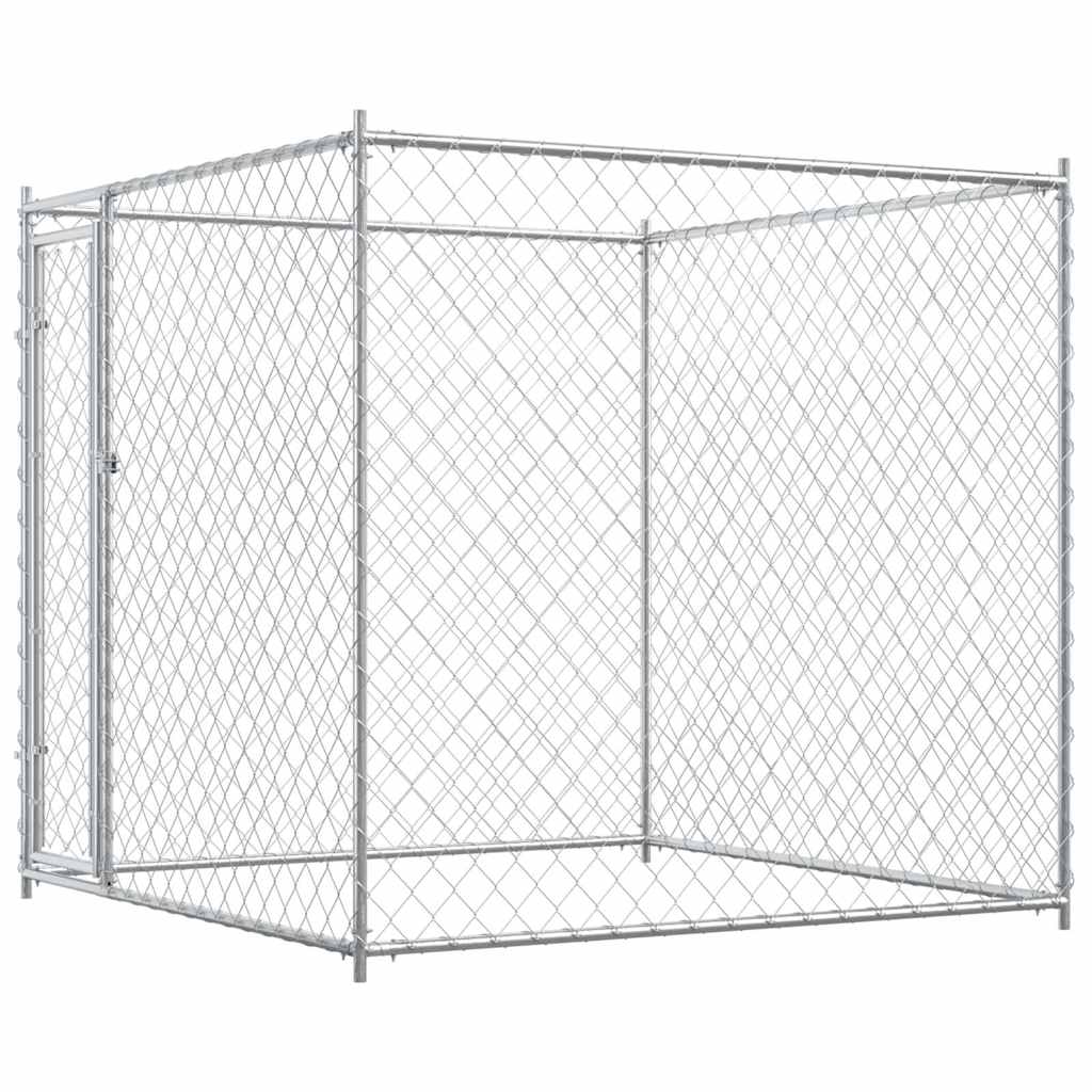 Outdoor-Hundezwinger mit Überdachung 382x192x225 cm