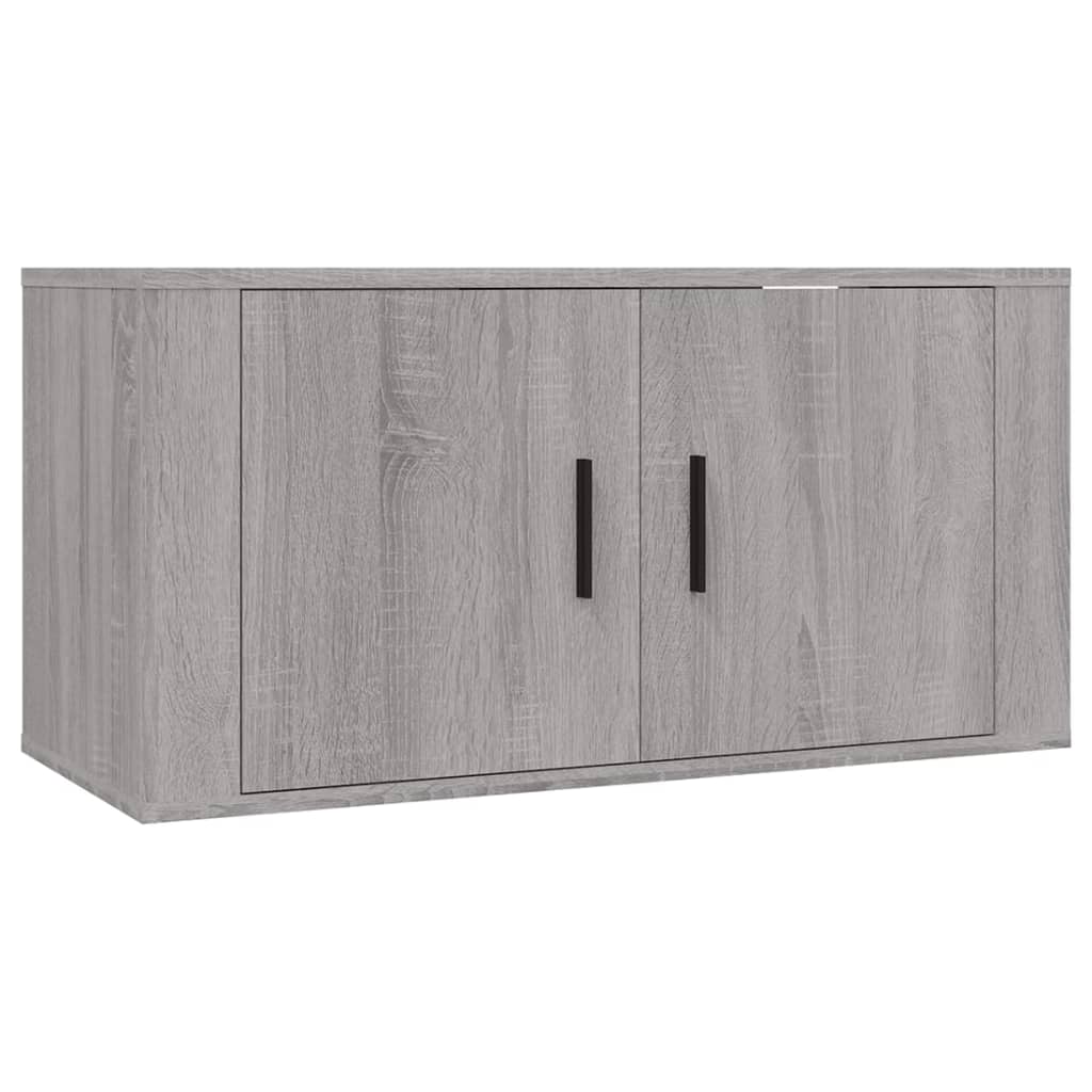3-tlg. TV-Schrank-Set Weiß Holzwerkstoff