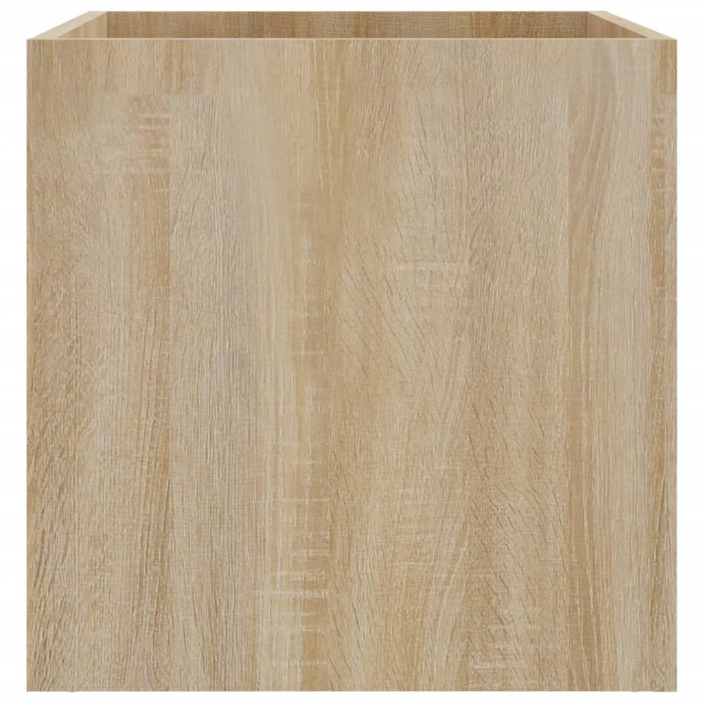 Pflanzgefäß Weiß 40x40x40 cm Holzwerkstoff
