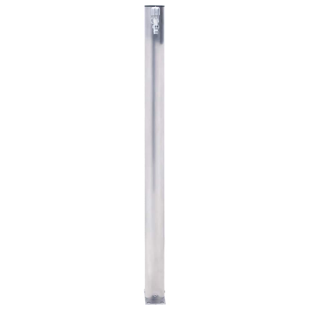 Wassersäule für den Garten 40 cm Edelstahl Quadratisch