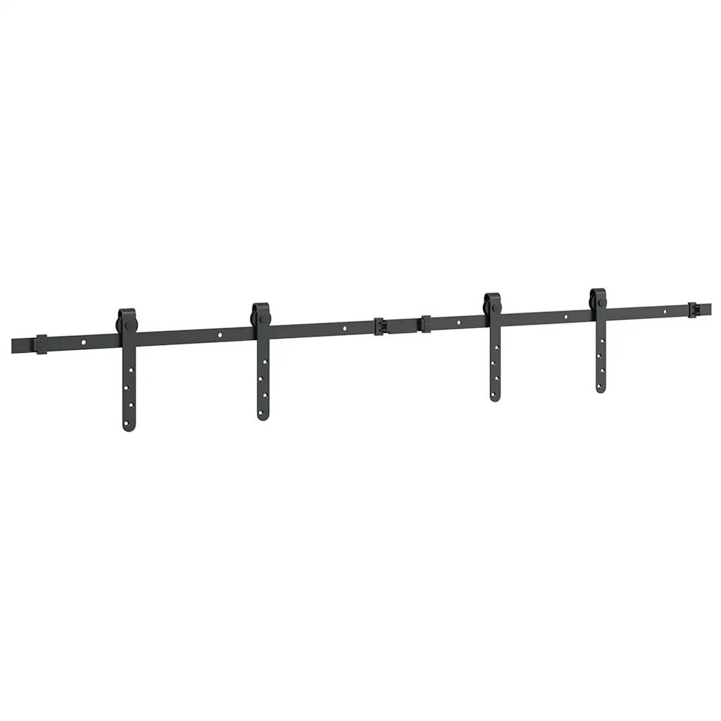 Schiebetürbeschlag Set für Schranktüren 91 cm Karbonstahl