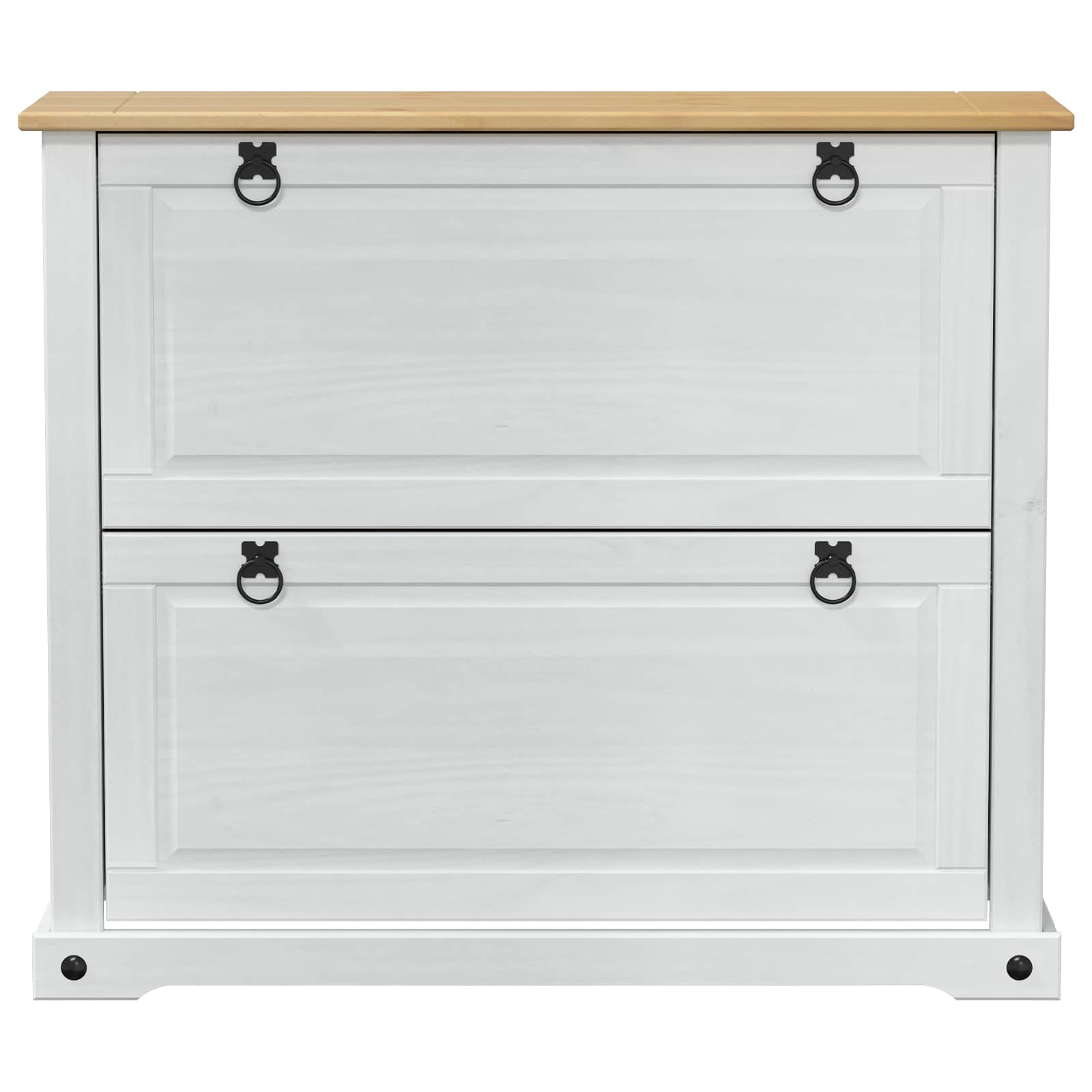 Schuhschrank Corona 99x32x47 cm Massivholz Kiefer