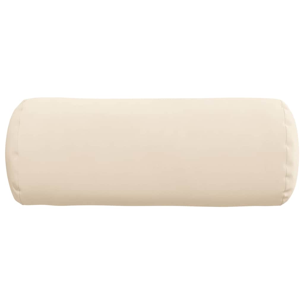 Bolsterkissen 2 Stück Taupe Ø 15 x 40 cm Mikrofaserstoff