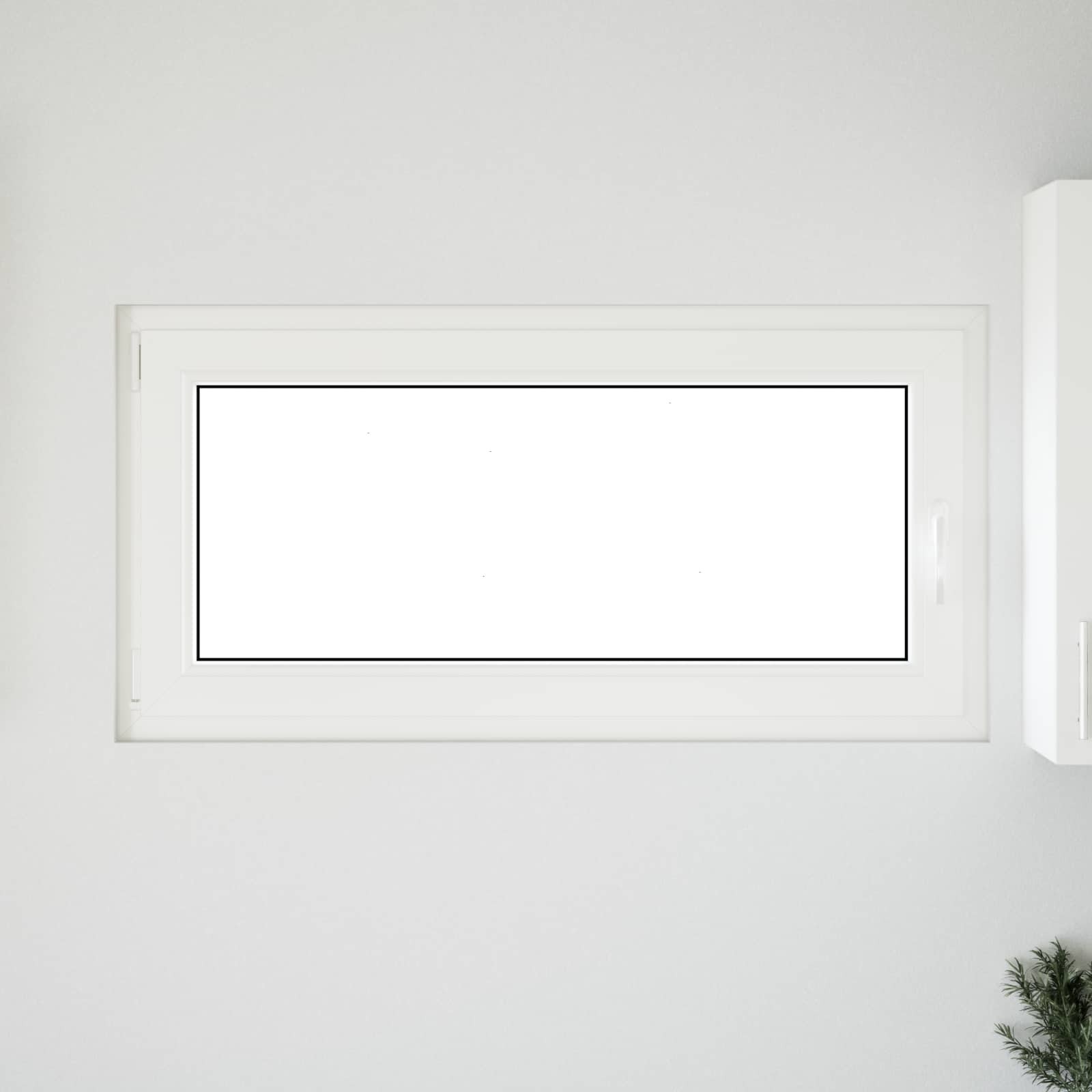 Kellerfenster RISOR 50 x 50 cm PVC und Glas Weiß