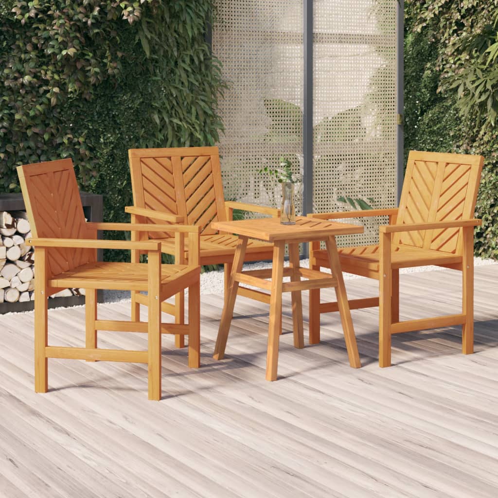 Esszimmerstuhl 6 pcs Natur Massivholz Akazie