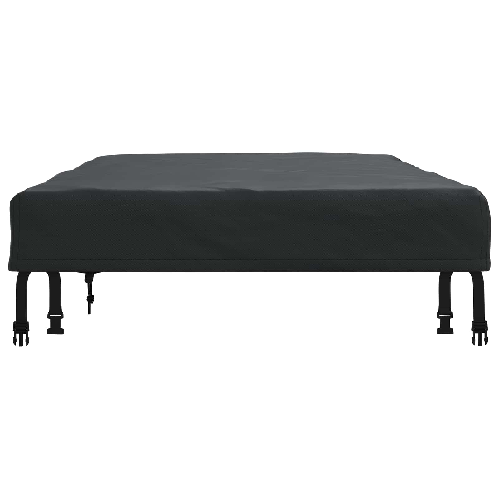 Tischdecken Uni Schwarz 122 x 72 x 15 cm Stoff
