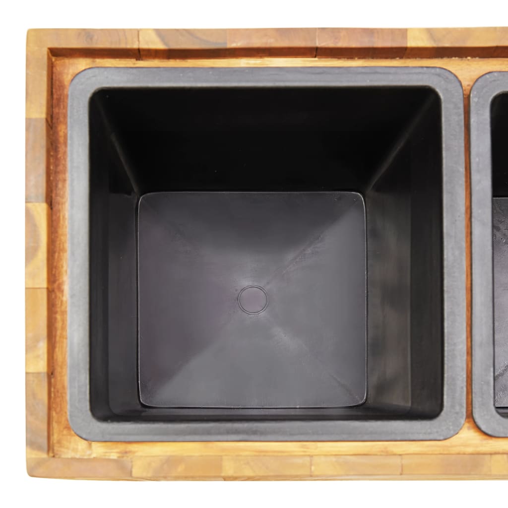 Garten-Hochbeet 24,5x24,5x25 cm Massivholz Akazie