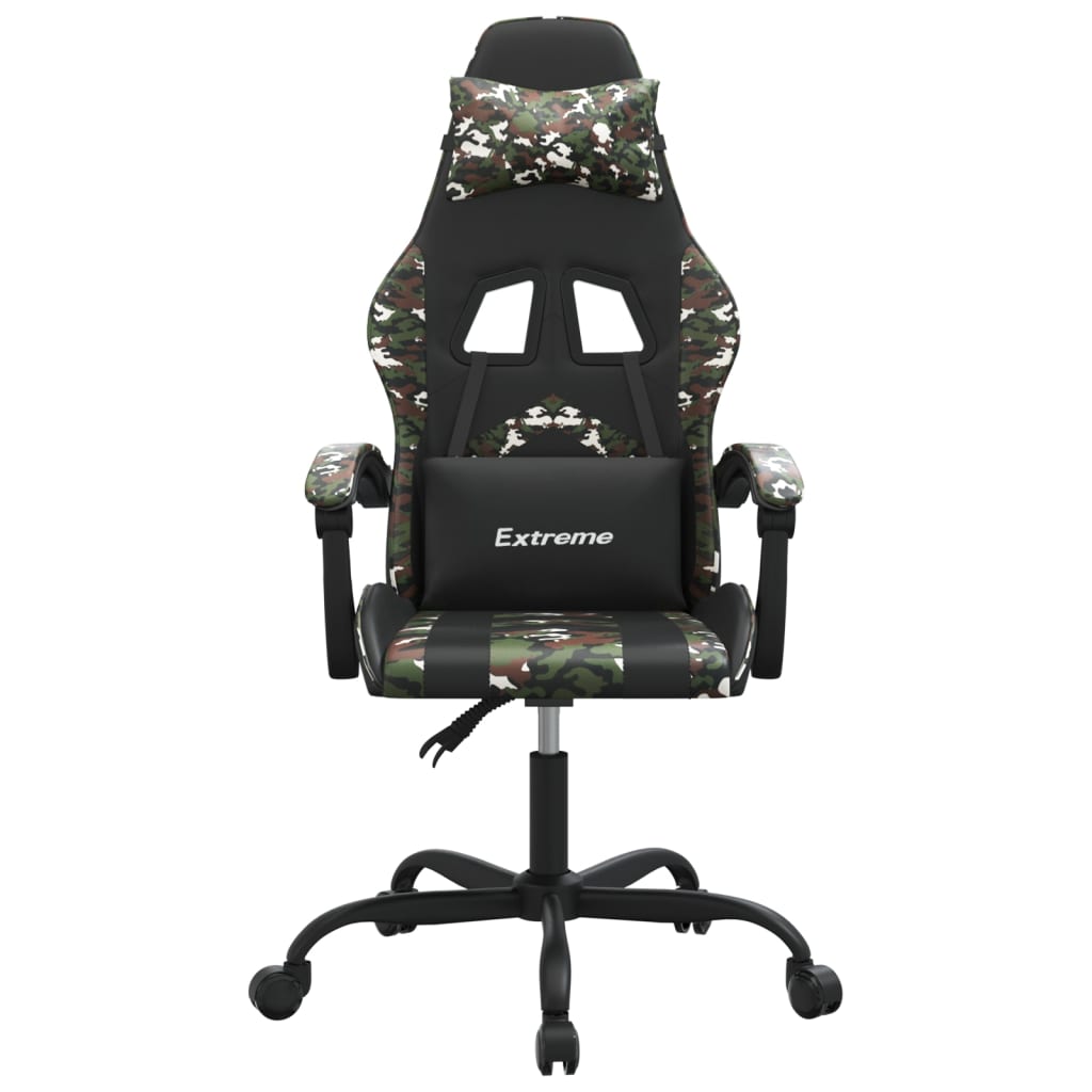 Gaming-Stuhl Drehbar Schwarz und Rot Kunstleder