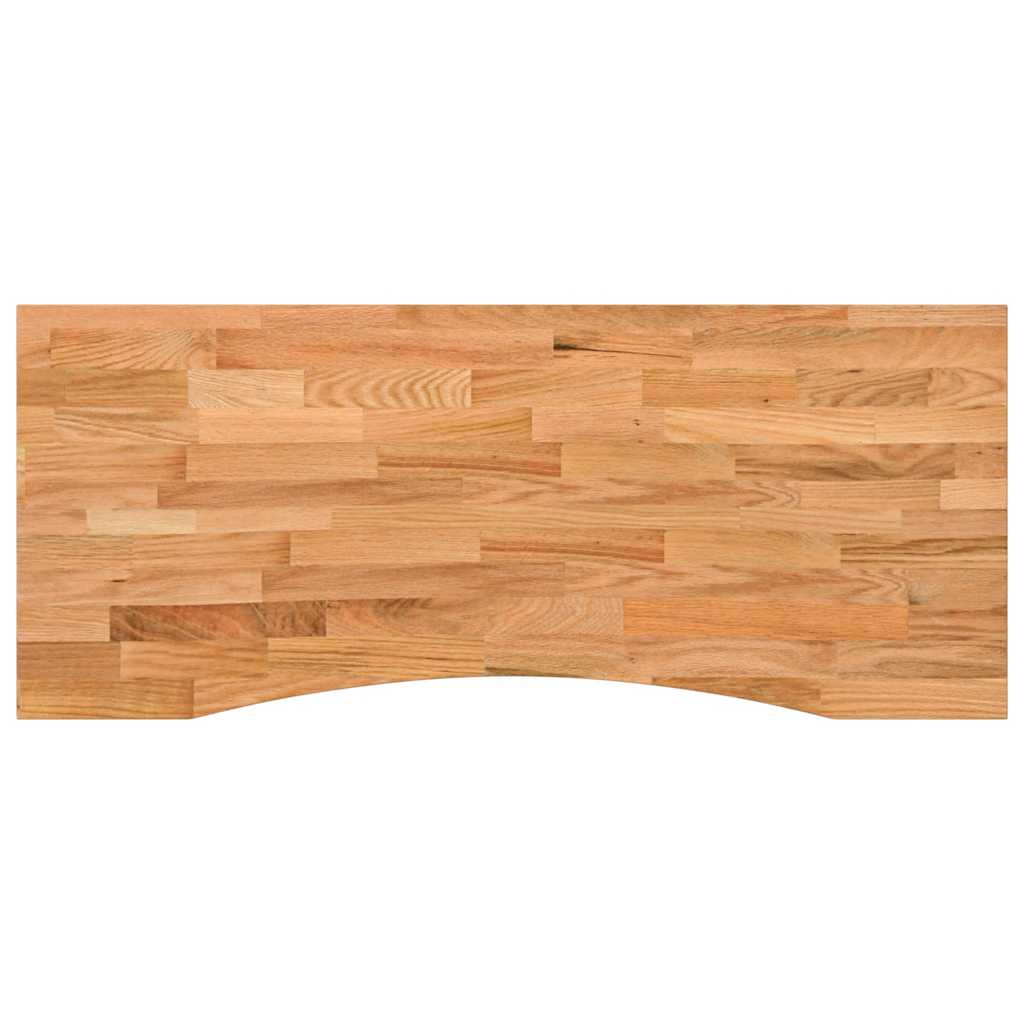 Schreibtischplatte Unbehandelt 80x50x2,5 cm Massivholz Eiche