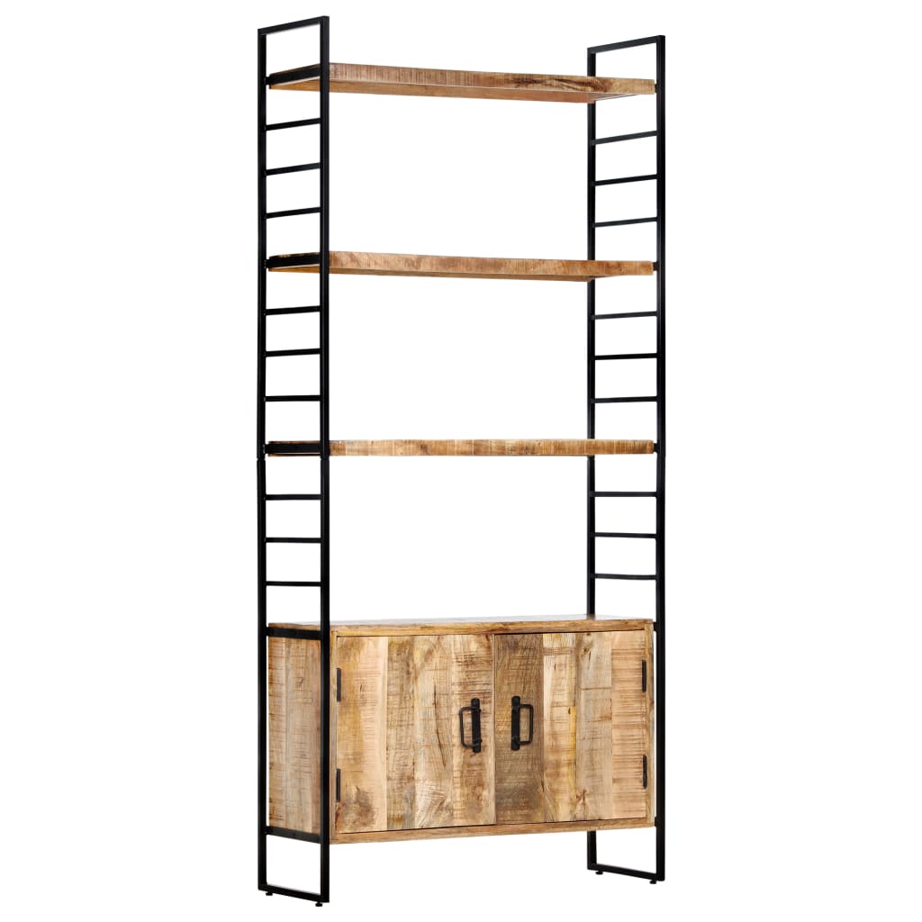 Bücherregal 4 Ebenen 80x30x180 cm Altholz Massiv