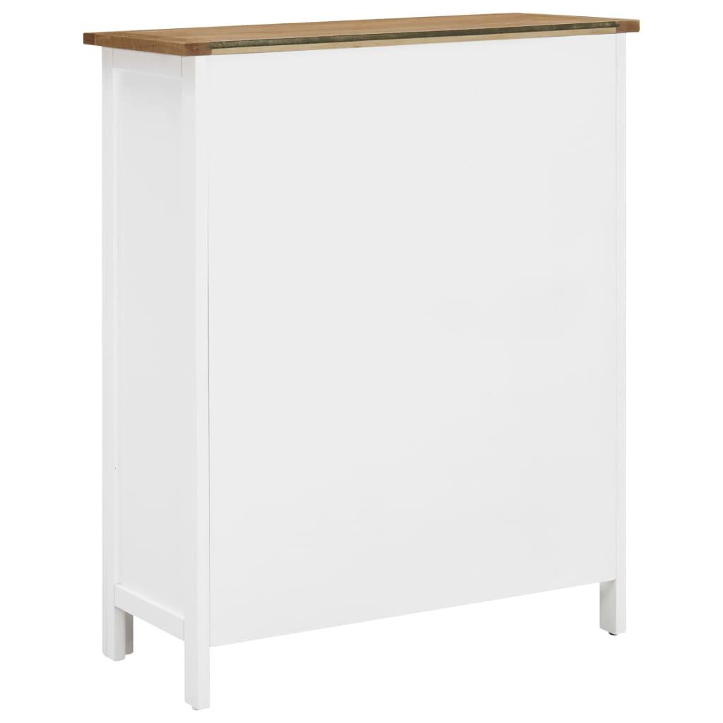 Weinschrank 72x32x90 cm Massivholz Eiche