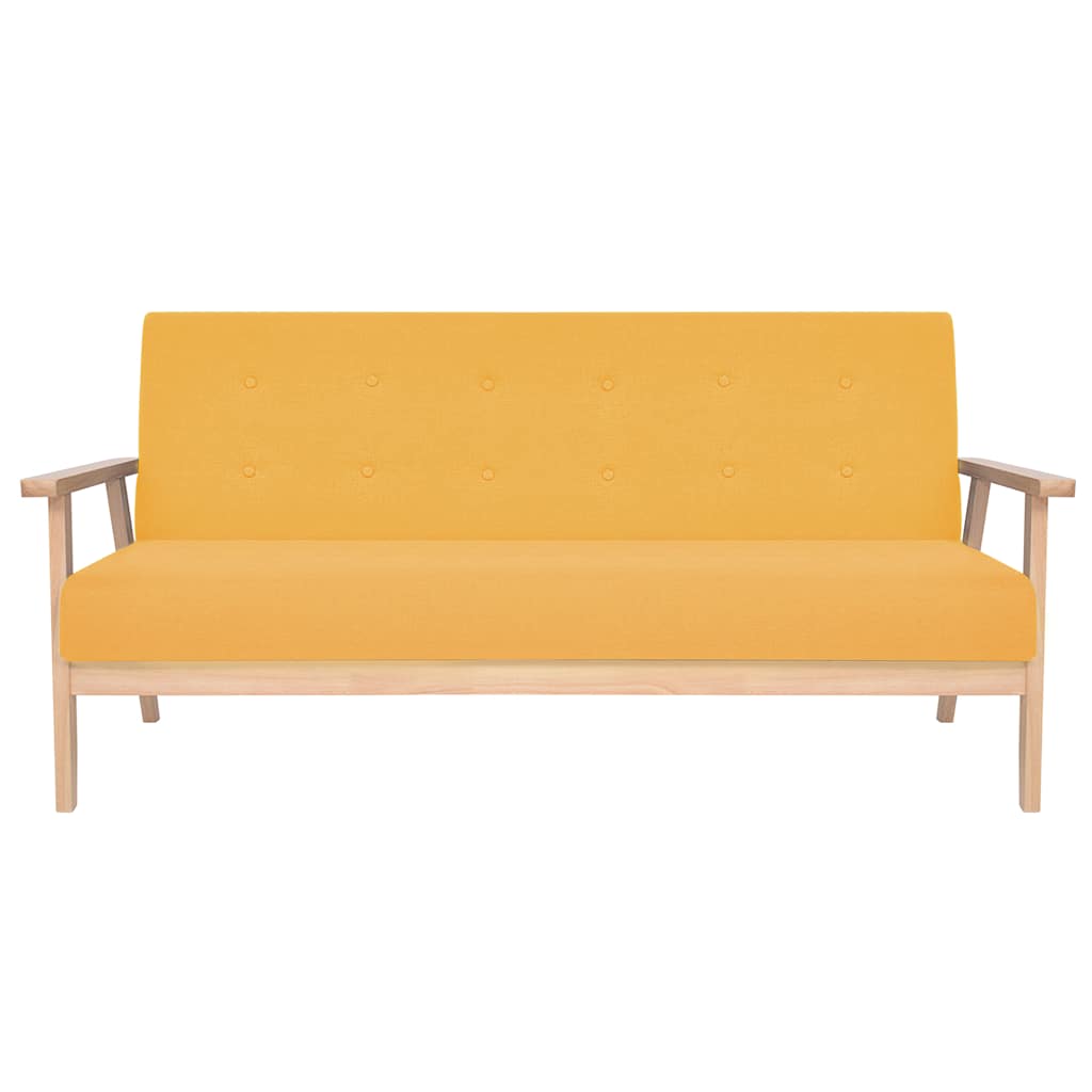 2-Sitzer-Sofa Stoff Hellgrau