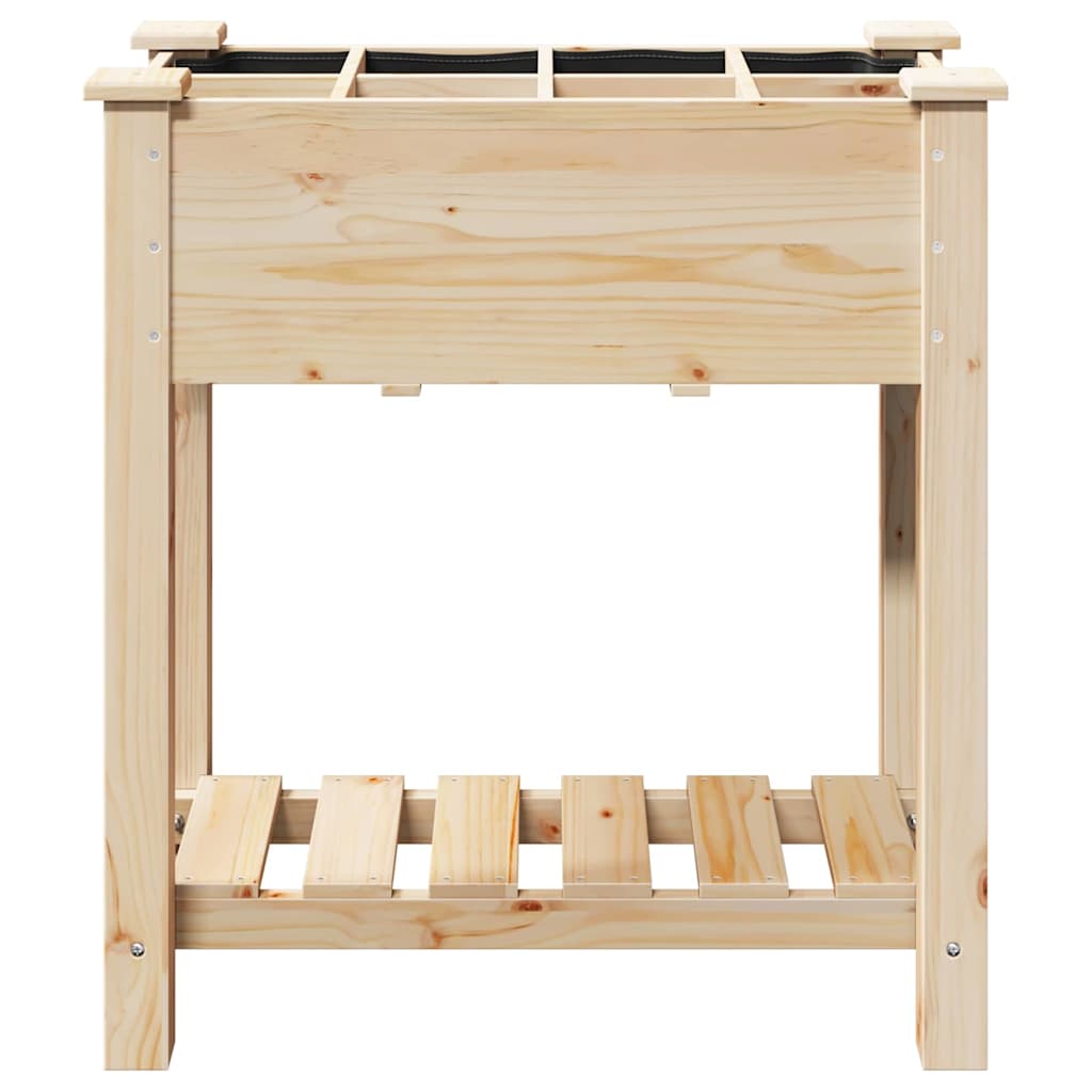 Garten-Pflanzgefäß mit Regal Beige 71 x 37 x 76,5 cm