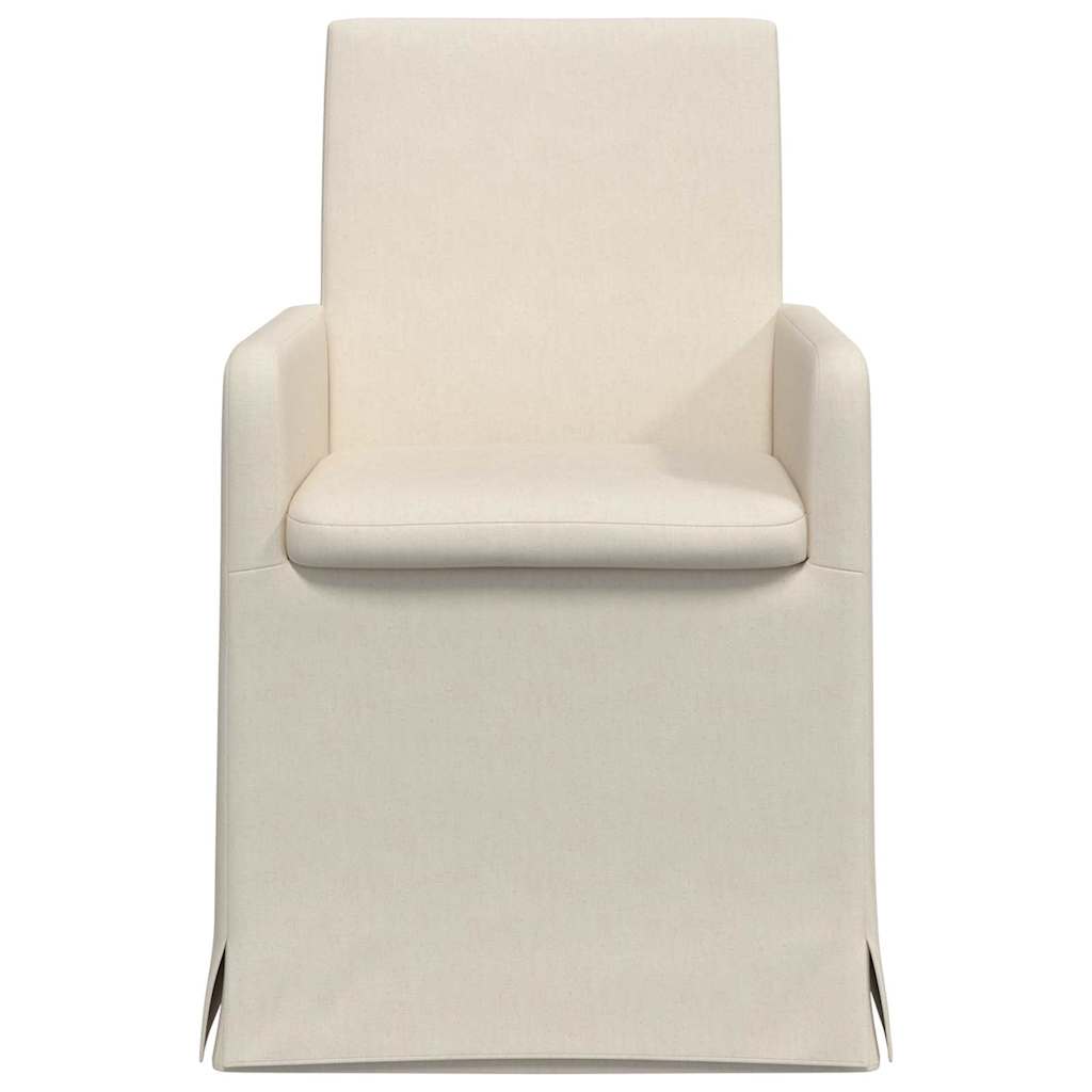 Esszimmerstühle 2 pcs Hellgrau 57 x 67 x 95 cm Leinen