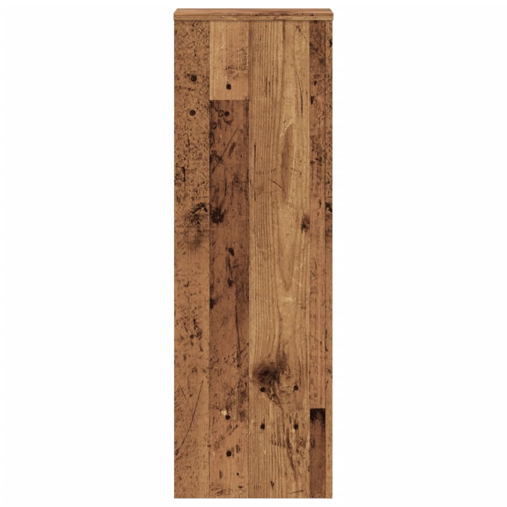 Pflanzenständer 2 Stk. Weiß 33x33x100 cm Holzwerkstoff