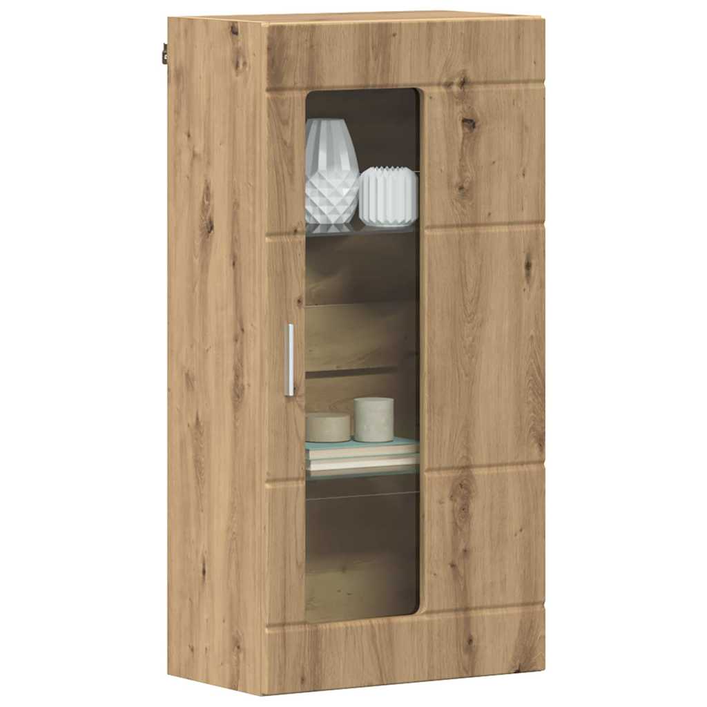 Highboard mit Regal FLORIN Weiß 60 x 35 x 182 cm Holzwerkstoff