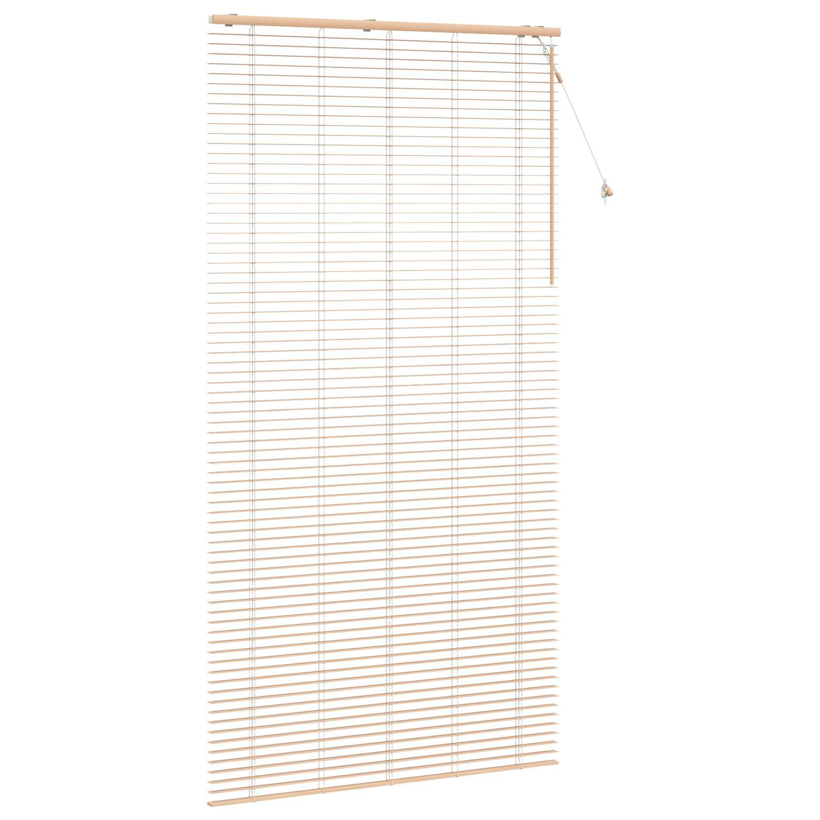 Jalousie Eichenoptik 40 x 130 cm 35 mm Massives Paulownia-Holz
