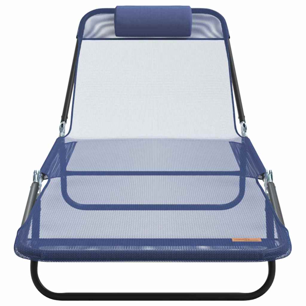 Klappbare Sonnenliege Creme 182 x 55 x 85,5 cm Textilene
