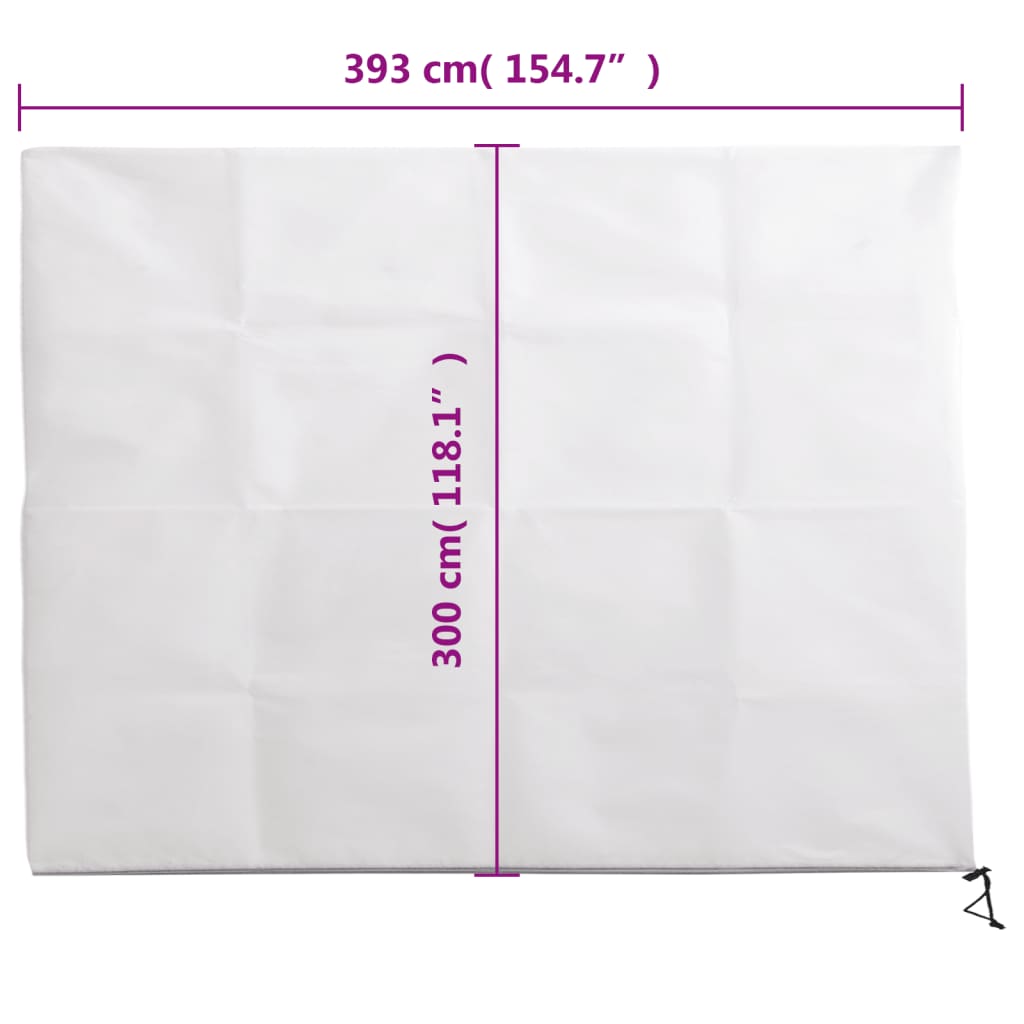 Wintervlies mit Reißverschluss 4 Stk. 70 g/m² 1x1,55 m