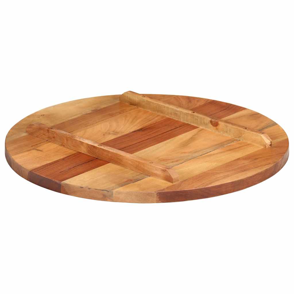 Tischplatte Massivholz Akazie Rund 15-16 mm 40 cm