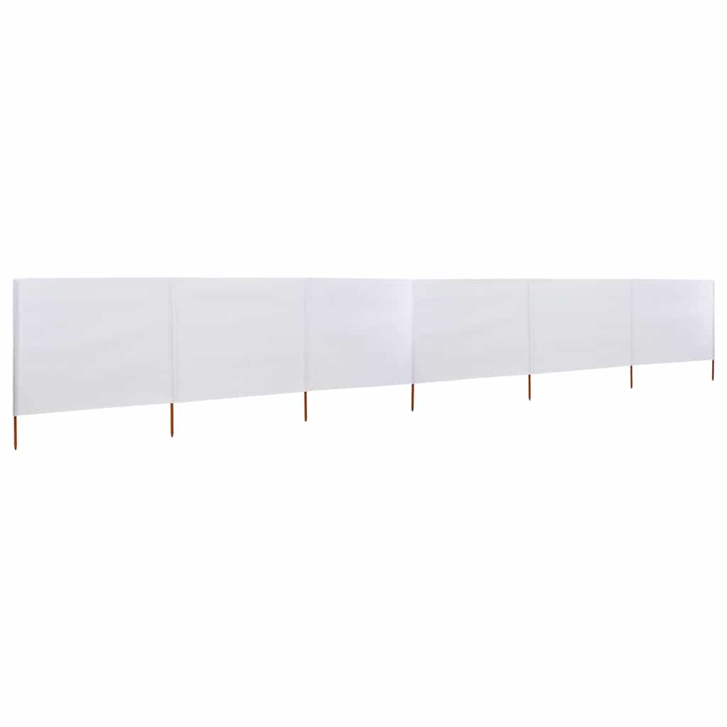 3-teiliges Windschutzgewebe 400 x 120 cm Weiß