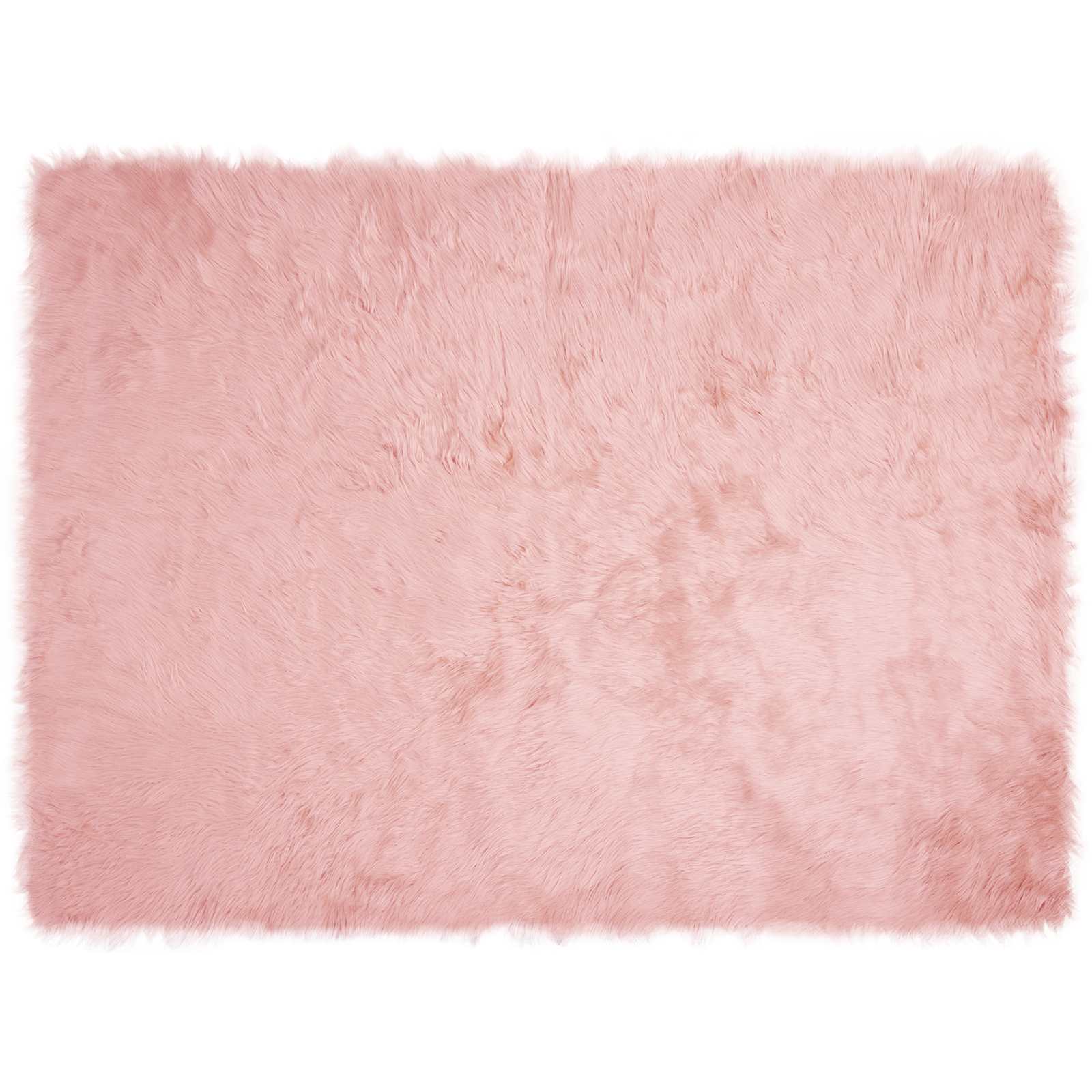 Teppich aus Kunstschaffell TAFALLA Weiß 60 x 110 cm Polyester