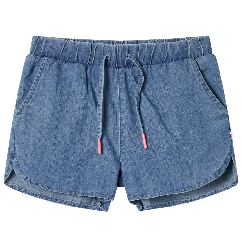 Kindershorts Helles Jeansblau 140