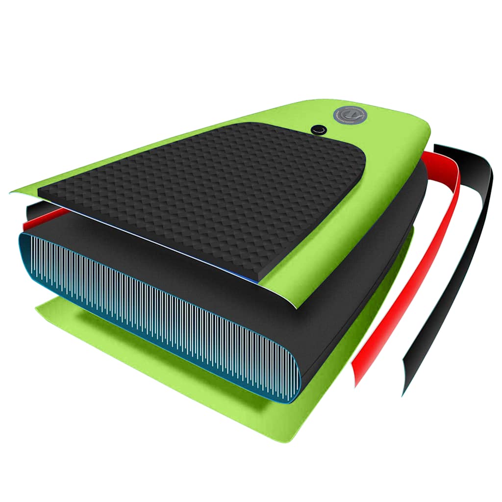 Aufblasbares Stand Up Paddle Board Set 305x76x15 cm Blau