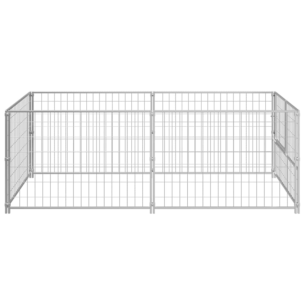 Hundezwinger Schwarz 100x100x70 cm Stahl
