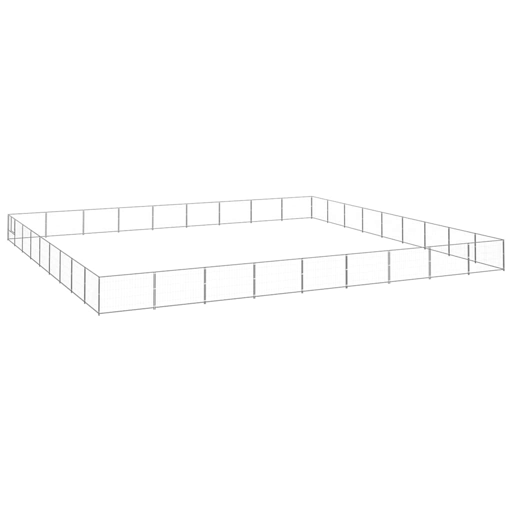 Hundezwinger Schwarz 4 m² Stahl