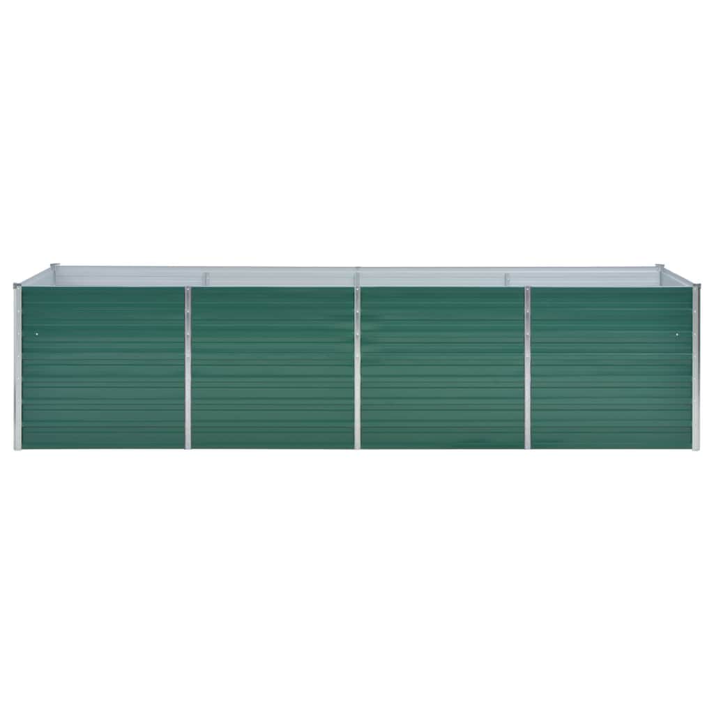 Garten-Hochbeet Verzinkter Stahl 240x80x77 cm Grün